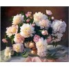 Pivoines Fleurs Broderie Diamant 5D Pour Débutants - Kit Broderie Diamants/Diamond Painting