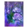 Peinture À L'Huile Roses Violets - 5D Kit Broderie Diamants/Diamond Painting