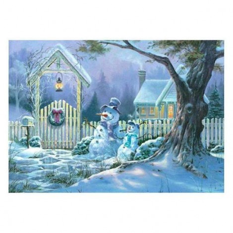 Bonhomme De Neige 2019 - 5D Kit Broderie Diamants/Diamond Painting