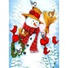 Bonhomme De Neige 5D Diy Kits De La Broderie De Diamant Pour Noël