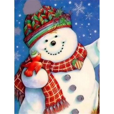 Bonhomme De Neige 5D Diy Kits De La Broderie De Diamant Pour