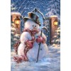 Bonhomme De Neige 5D Diy Kits De La Broderie De Diamant Pour Noël